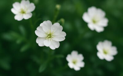 Discover the Beauty of Serenity: How Small White Flowers Transform Any Garden Scene