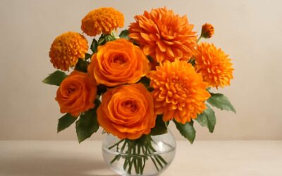 Brighten Your Space with Stunning Silk Flowers Orange for a Vibrant Home Accent