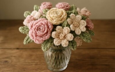 Delight in cozy craft with knitted flowers: a bloom-filled guide for beginners.