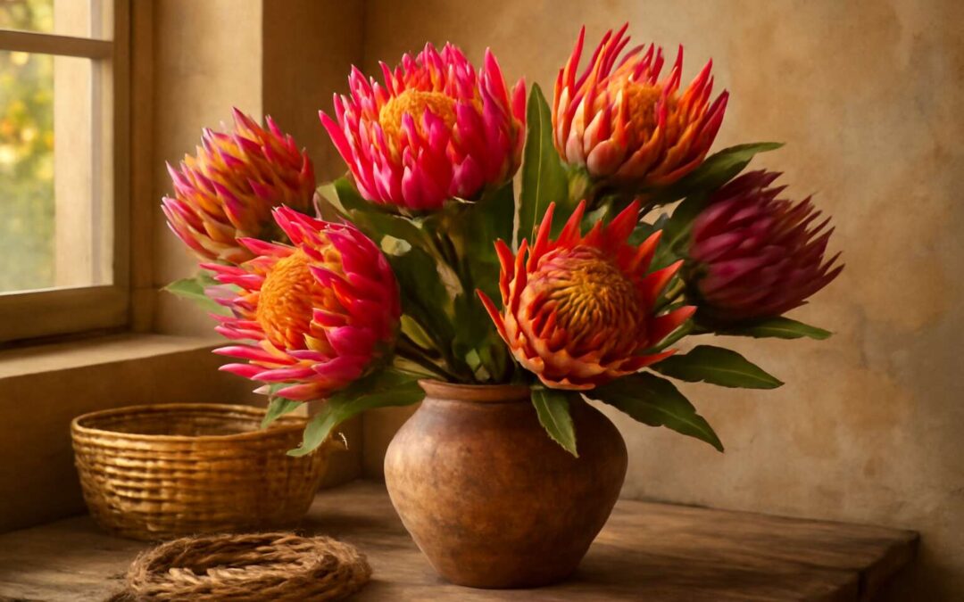 Transform your space with artificial protea flowers south africa, timeless blooms for modern homes