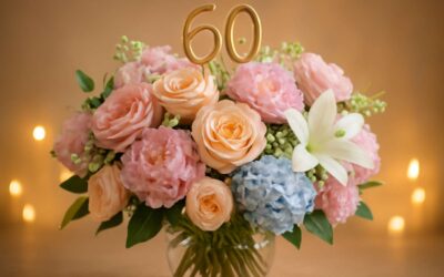 Vibrant blooms and joy for a flowers 60th birthday celebration
