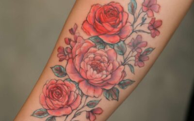 Gorgeous tattoos of flowers on arm: nature’s art inked forever