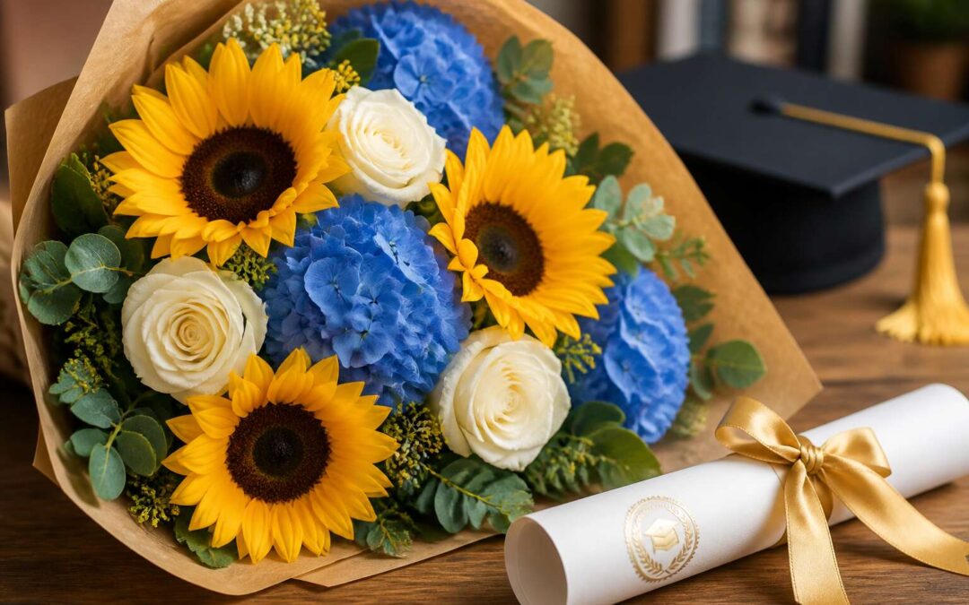 Celebrate your achievement with graduation flowers.