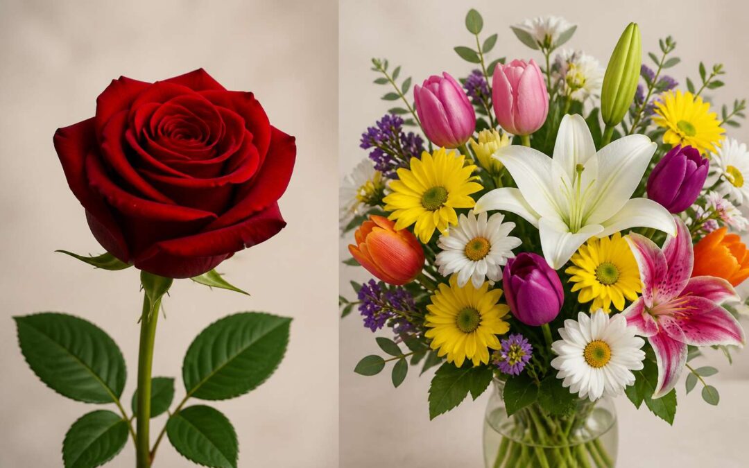 Difference between roses and flowers, explained clearly.